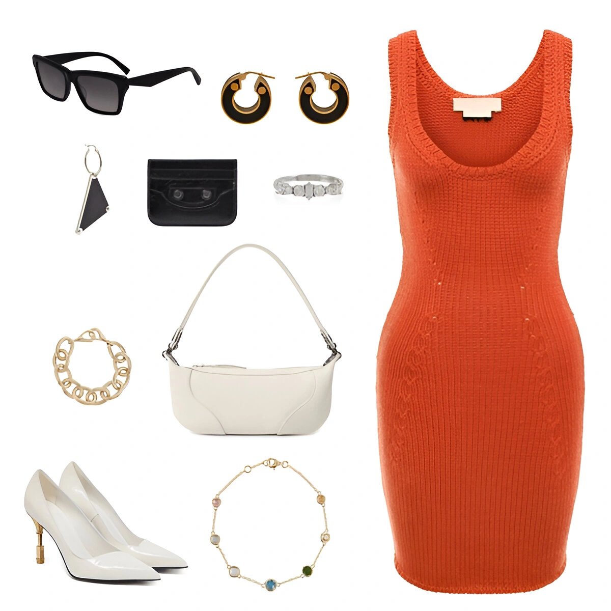 Nano Banana AI outfit generation from clothing collage, creating a cohesive OOTD look - Original 1