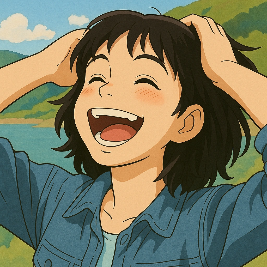 Studio Ghibli style transformation of a photo of a girl - After